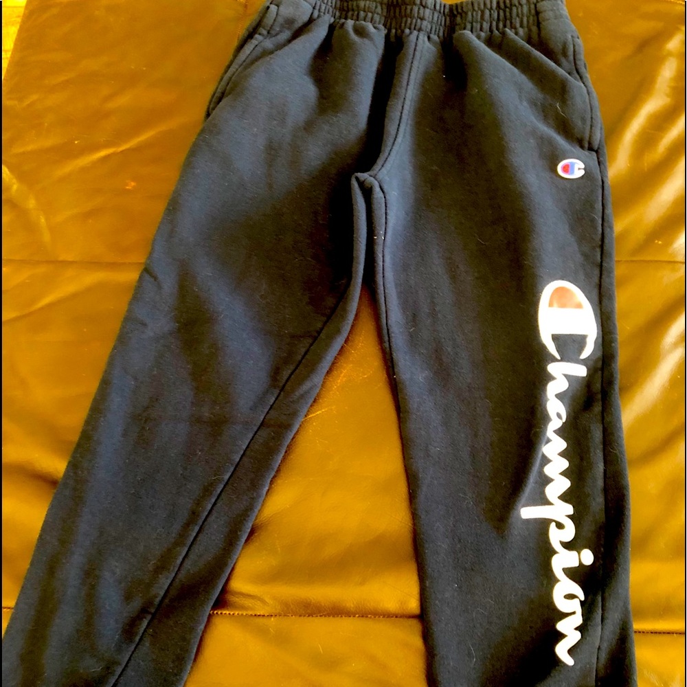 Champion sweatpants. Boys Large. Blue